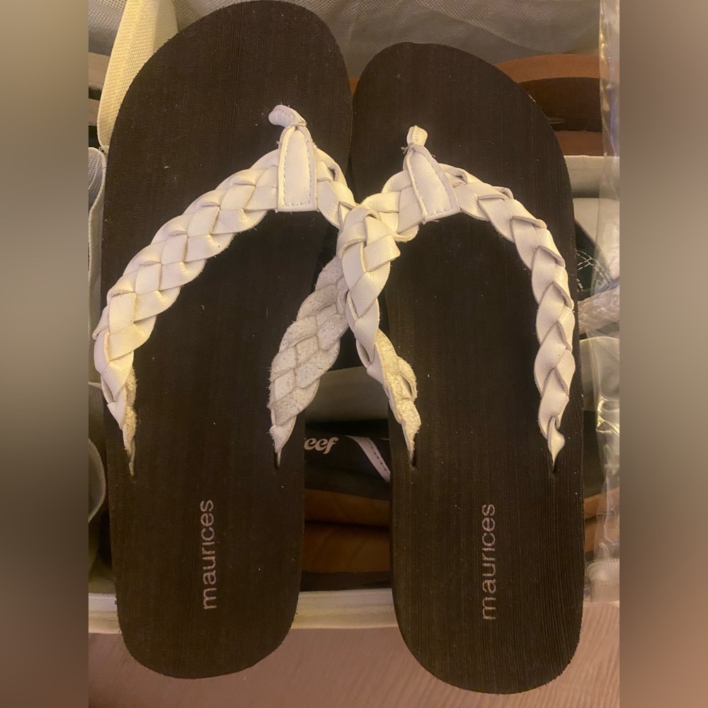 Braided strap sandals